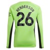 Virallinen pelipaita Manchester United Henderson 26 Maalivahti Koti 2023-24 Pitkähihainen - Miesten